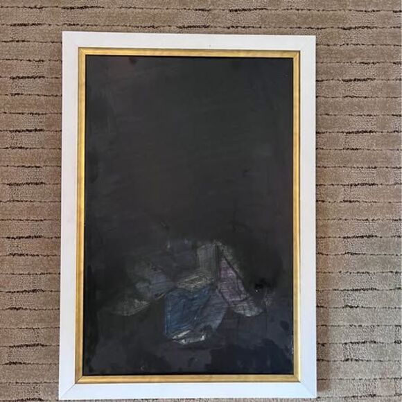 Other - Black board with white/gold trim